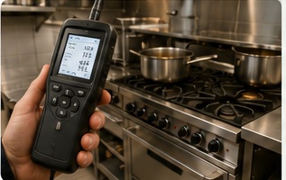 Commercial kitchen gas interlock testing and controls